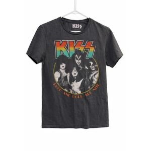 KISS‎ Rock And Roll All Nite T Shirt Mens Small Graphic Band Tee Short Sleeve